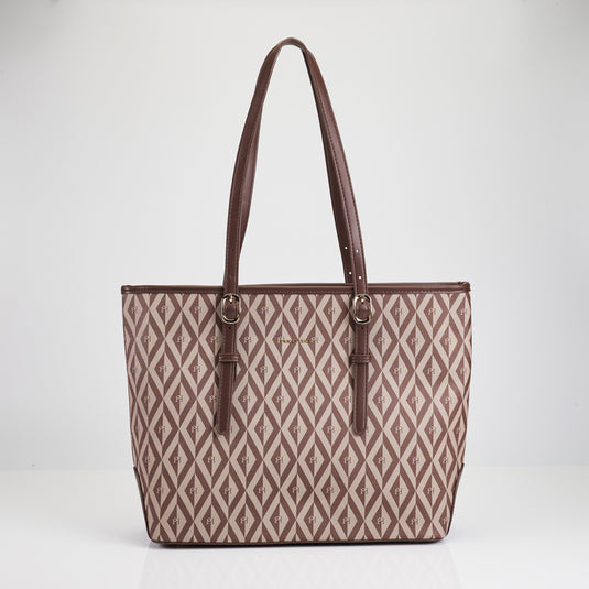 Ladies PHimond Monogram Shoulder Tote Bag