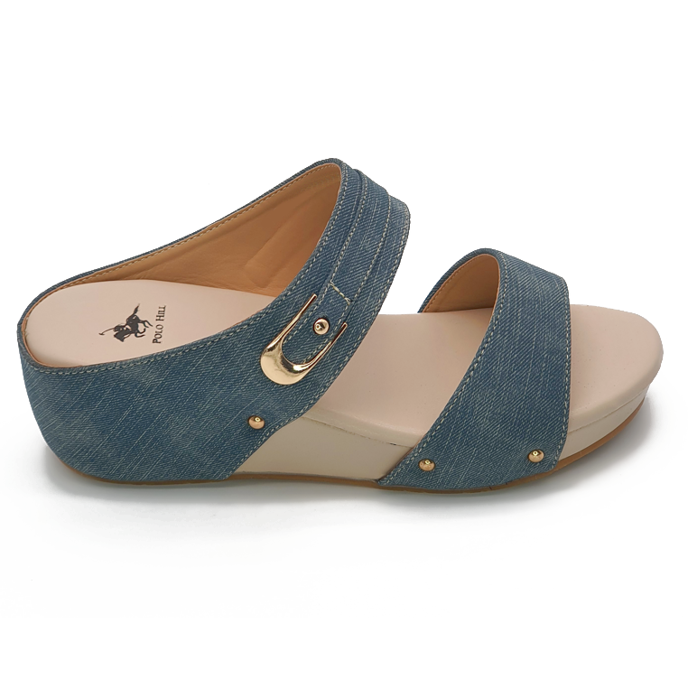 Two Strap Low Platform Wedges