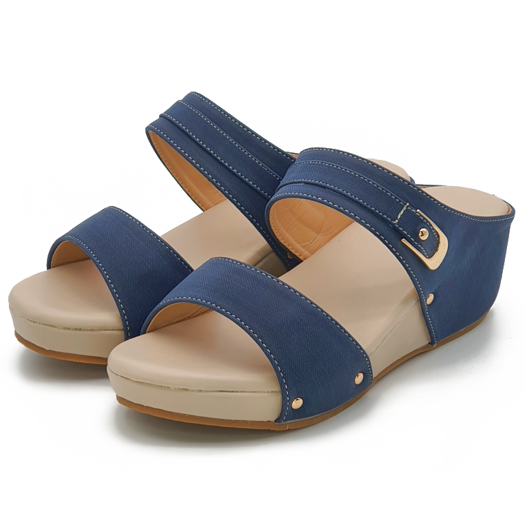 Two Strap Low Platform Wedges
