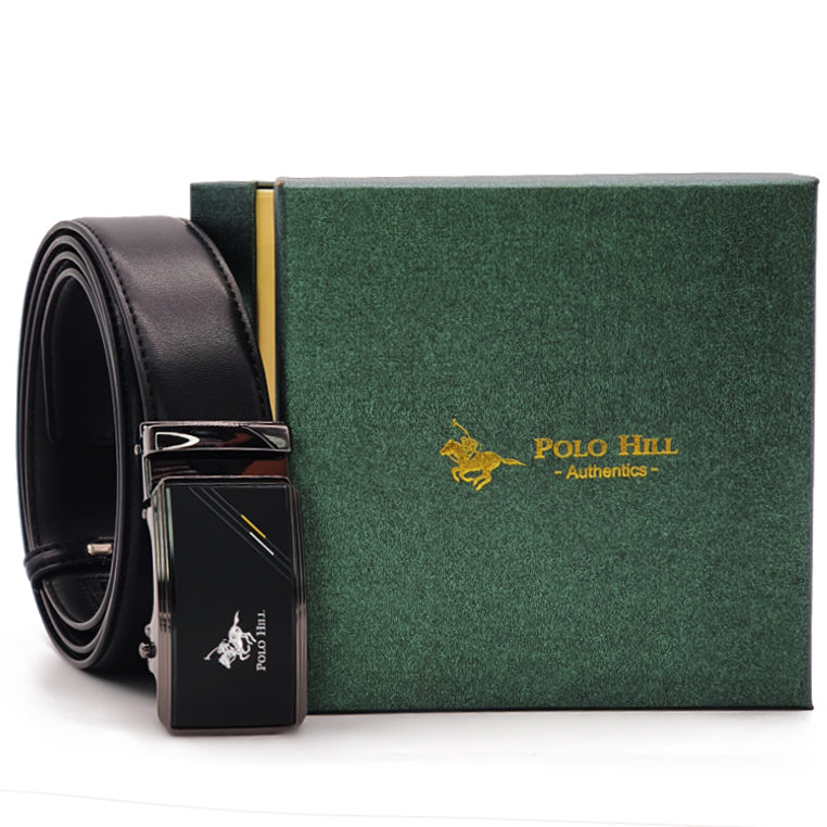 Premium Series Faux Leather Automatic Buckle 140cm Belt Gift Box