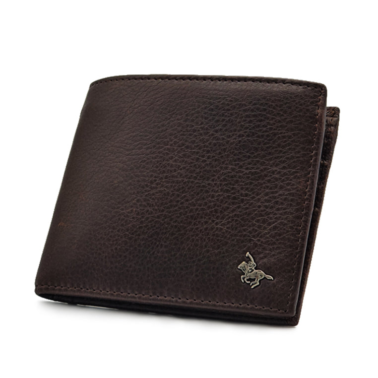 Genuine Leather RFID Blocking Bifold Wallet with Gift Box - Coin Pouch