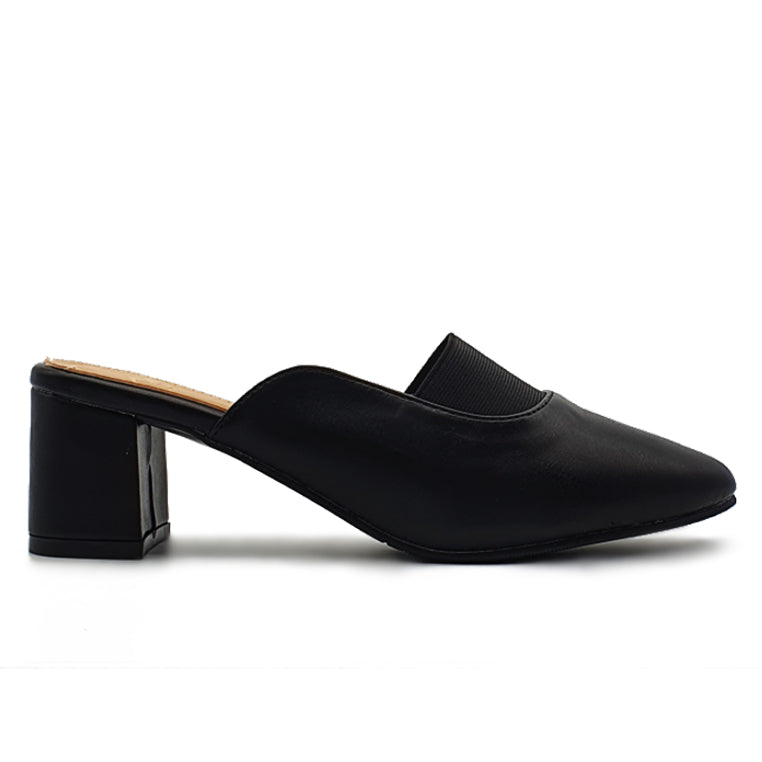 Chunky Heeled Mules