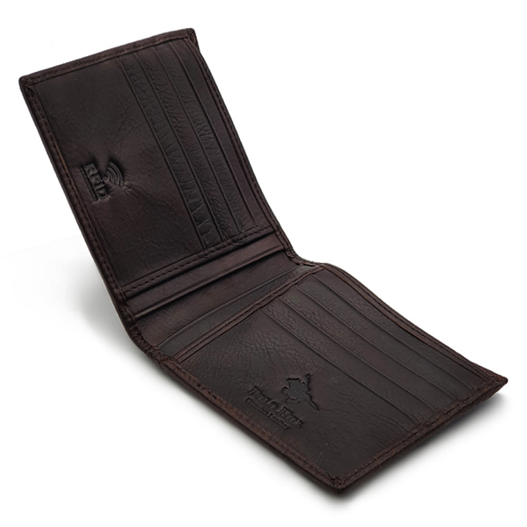 Genuine Leather RFID Blocking Bifold Wallet with Gift Box - Basic