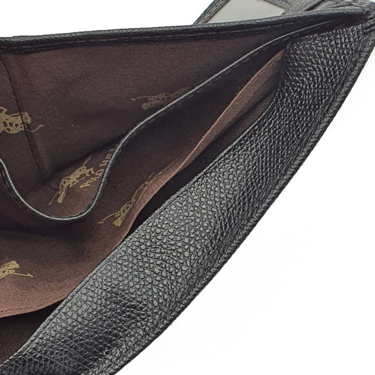 Genuine Leather RFID Blocking Business Bifold Wallet with Gift Box - Zip Pocket