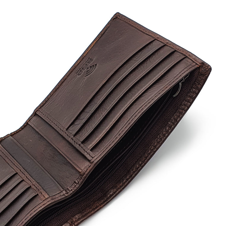Genuine Leather RFID Blocking Bifold Wallet with Gift Box - Basic