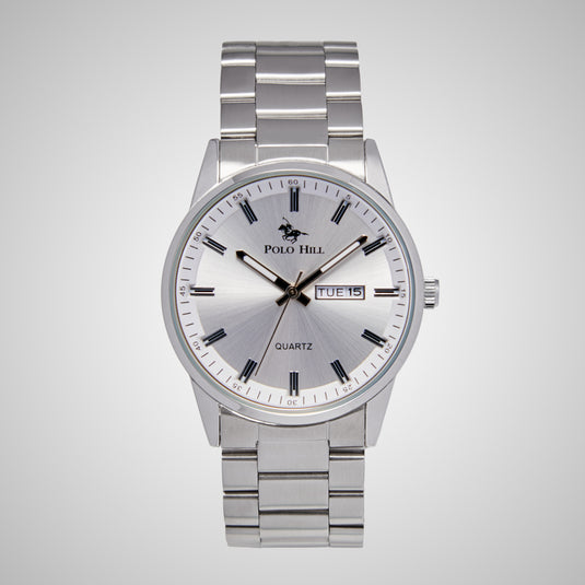 Silver Stainless Steel Band Analog Watch