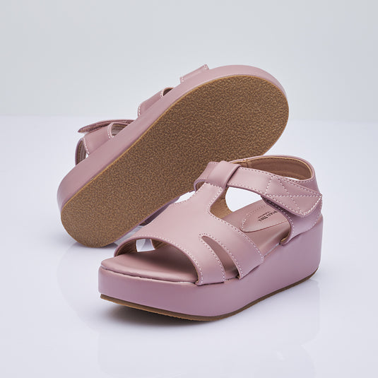 Kid Girl Ankle Strap Wedge Sandals