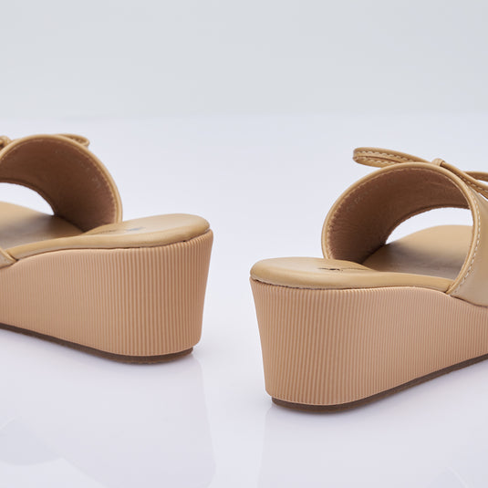 Kid Girl Bow Tie Wedge Sandals