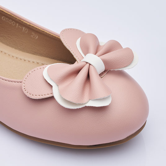 Kid Girl Dressy Bow Ballet Flats