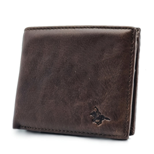 Mens Short Genuine Leather BiFold Wallet