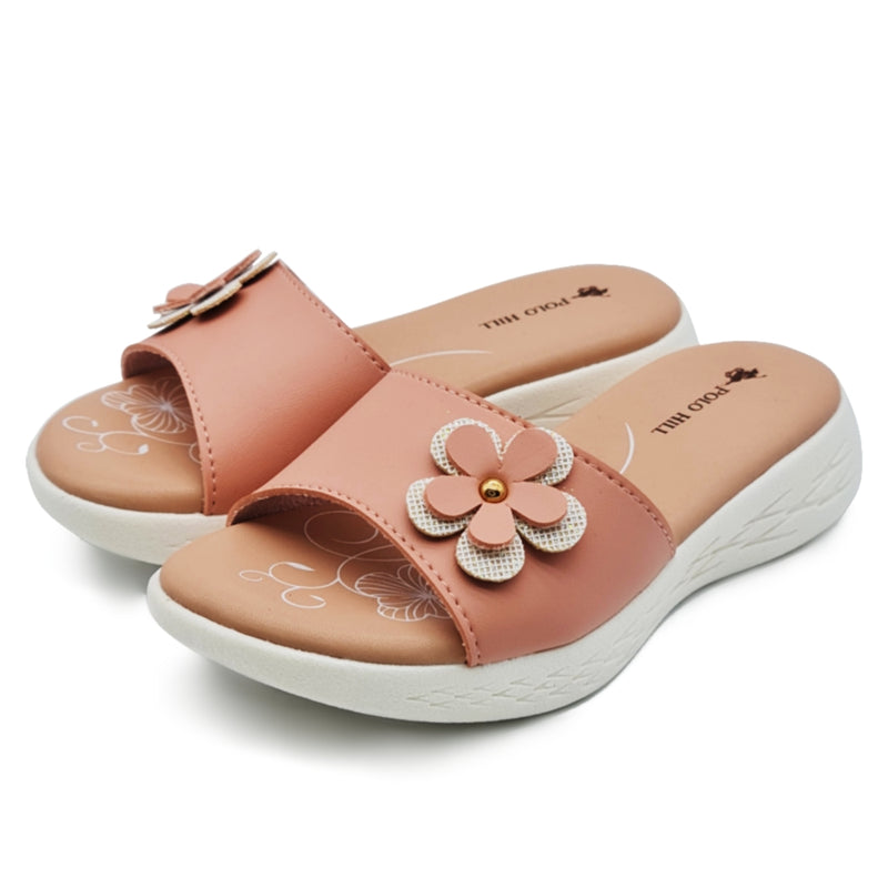 Load image into Gallery viewer, Kid Girl Flower Decor Slide Sandals
