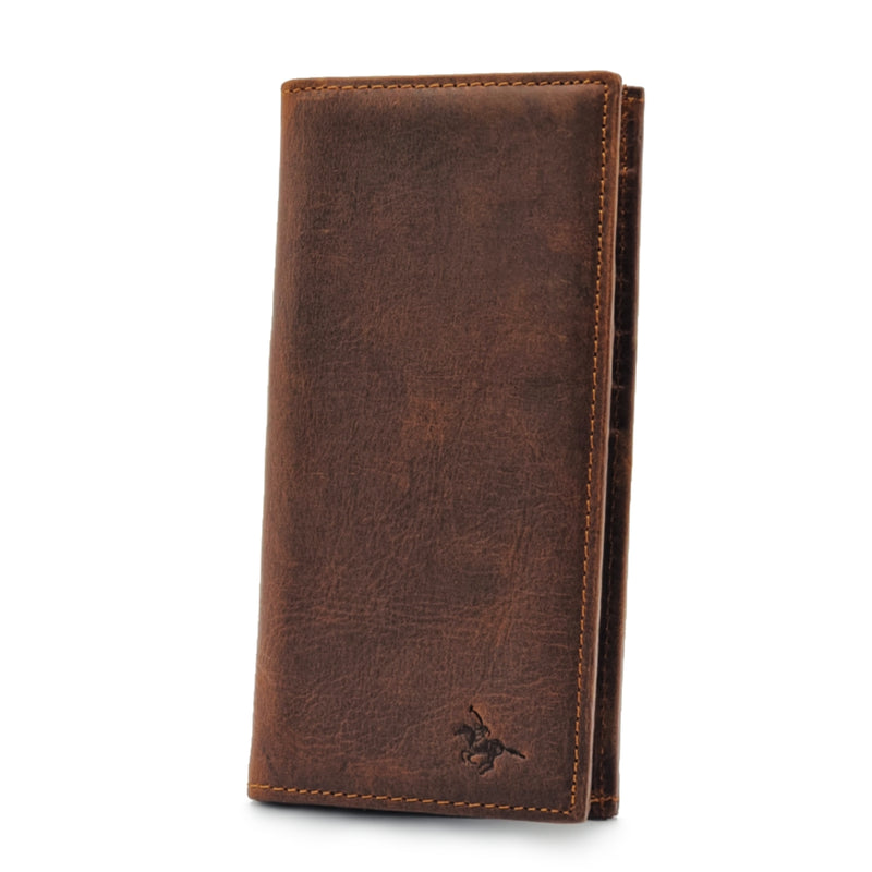 Load image into Gallery viewer, Mens Long Genuine Leather BiFold Wallet with Coin Compartment
