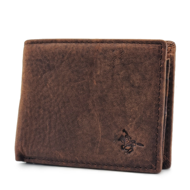 Load image into Gallery viewer, Mens Short Genuine Leather BiFold Wallet
