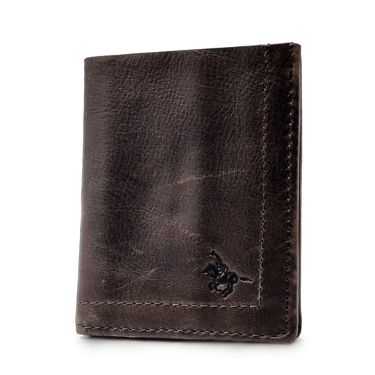 Mens Short Genuine Leather BiFold Wallet