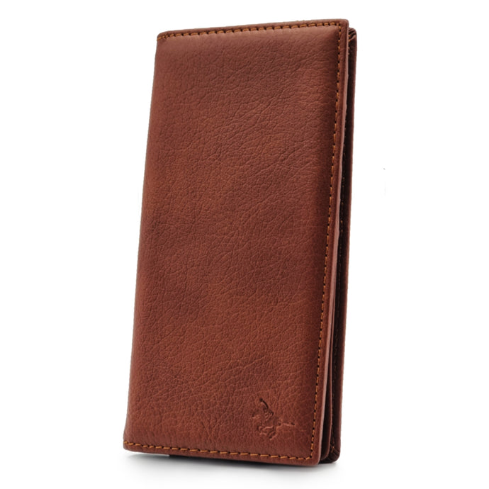 Mens Long Genuine Leather BiFold Wallet