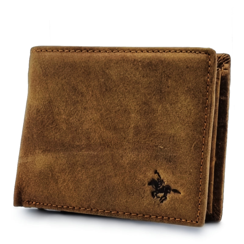 Load image into Gallery viewer, Mens Short Genuine Leather BiFold Wallet
