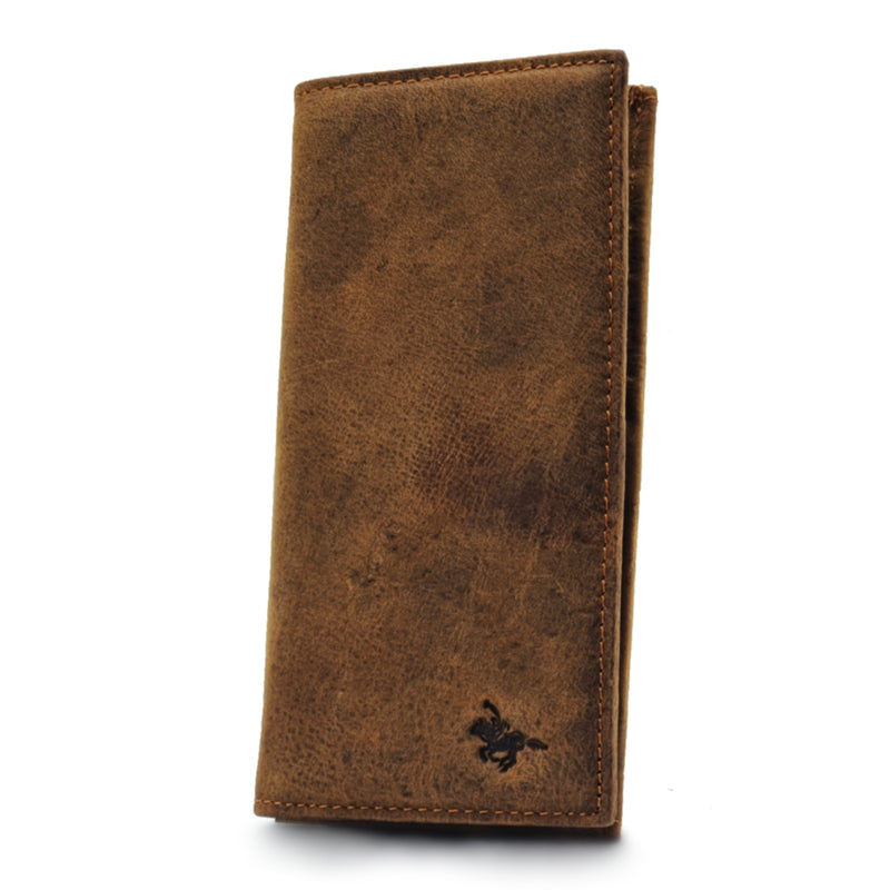 Load image into Gallery viewer, Mens Long Genuine Leather BiFold Wallet with Coin Compartment
