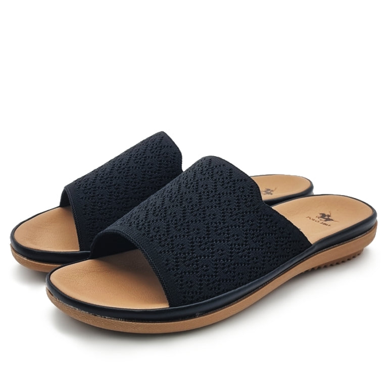 Load image into Gallery viewer, Single Textile Band Slide Sandals
