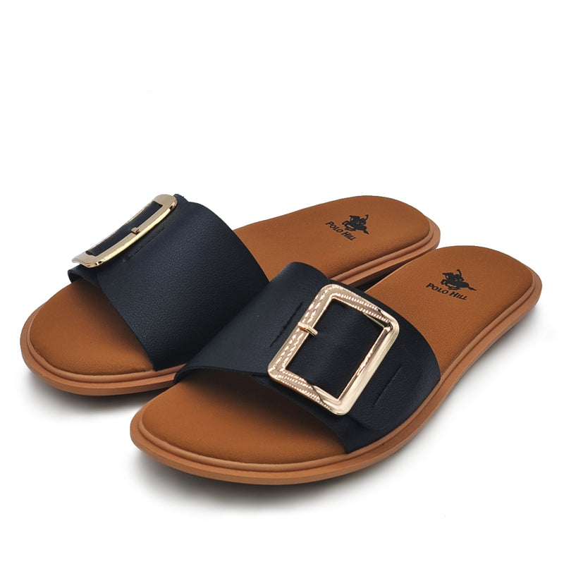 Load image into Gallery viewer, Buckle Decor Band Flat Sandals
