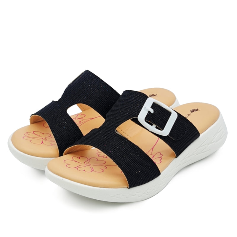 Load image into Gallery viewer, Kid Girl Glittery Slide Sandals
