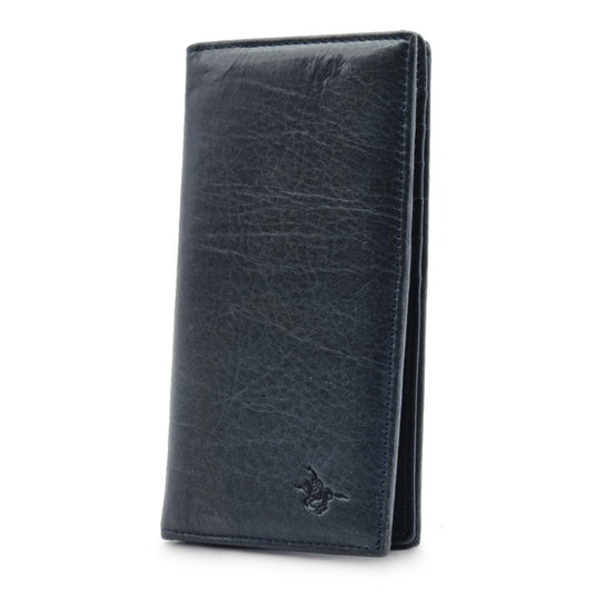 Mens Long Genuine Leather BiFold Wallet