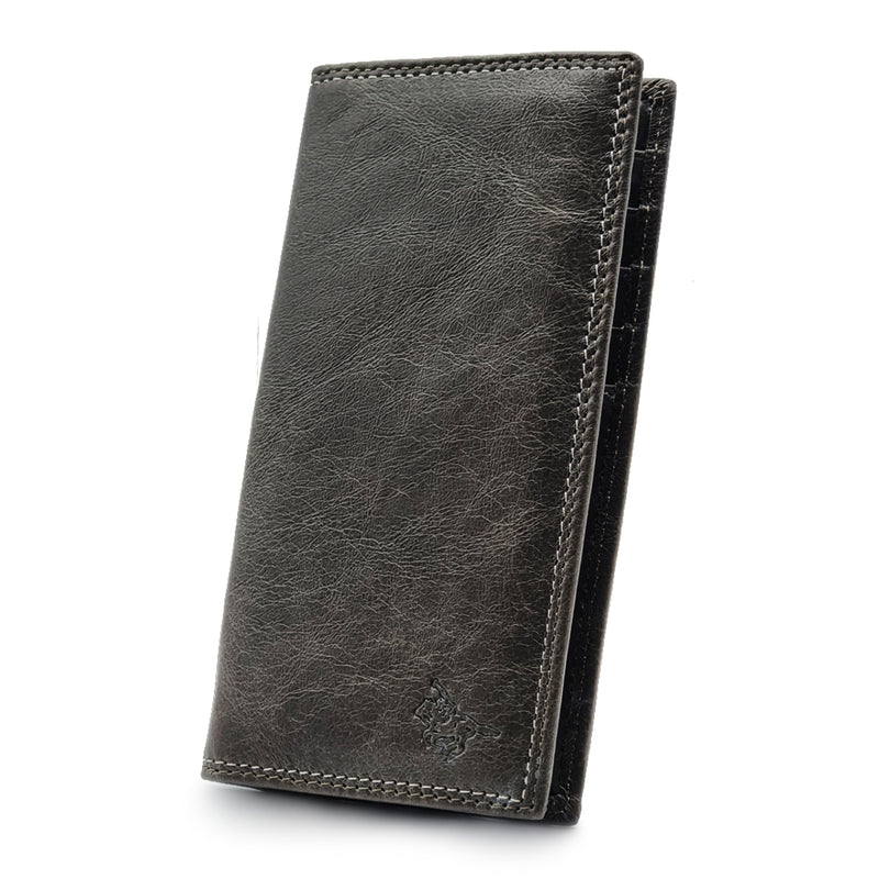 Load image into Gallery viewer, Genuine Leather Double Contrast Stitch Long Wallet
