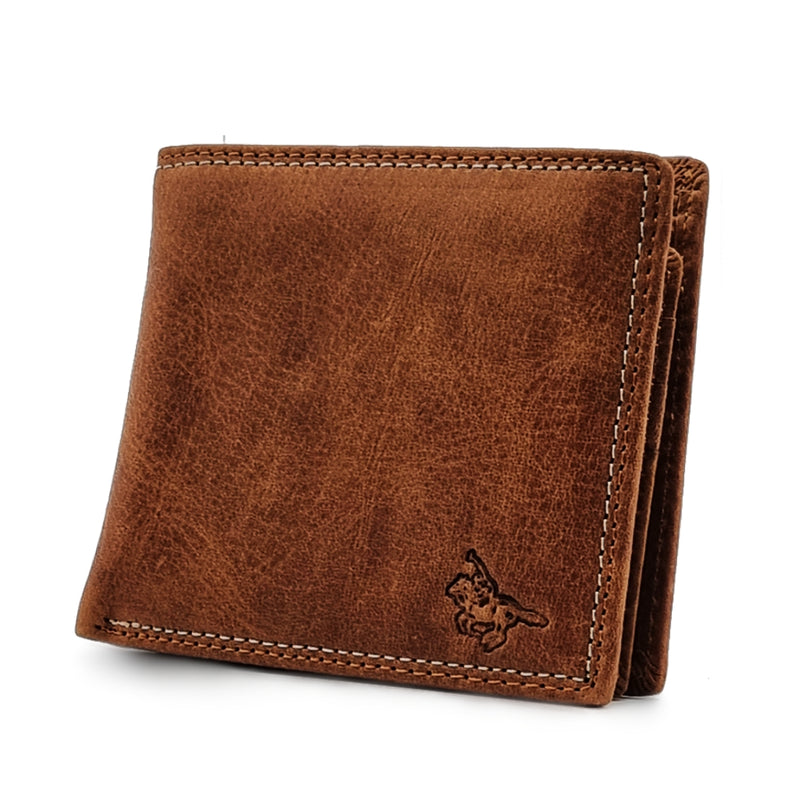 Load image into Gallery viewer, Genuine Leather Double Stitch BiFold Wallet
