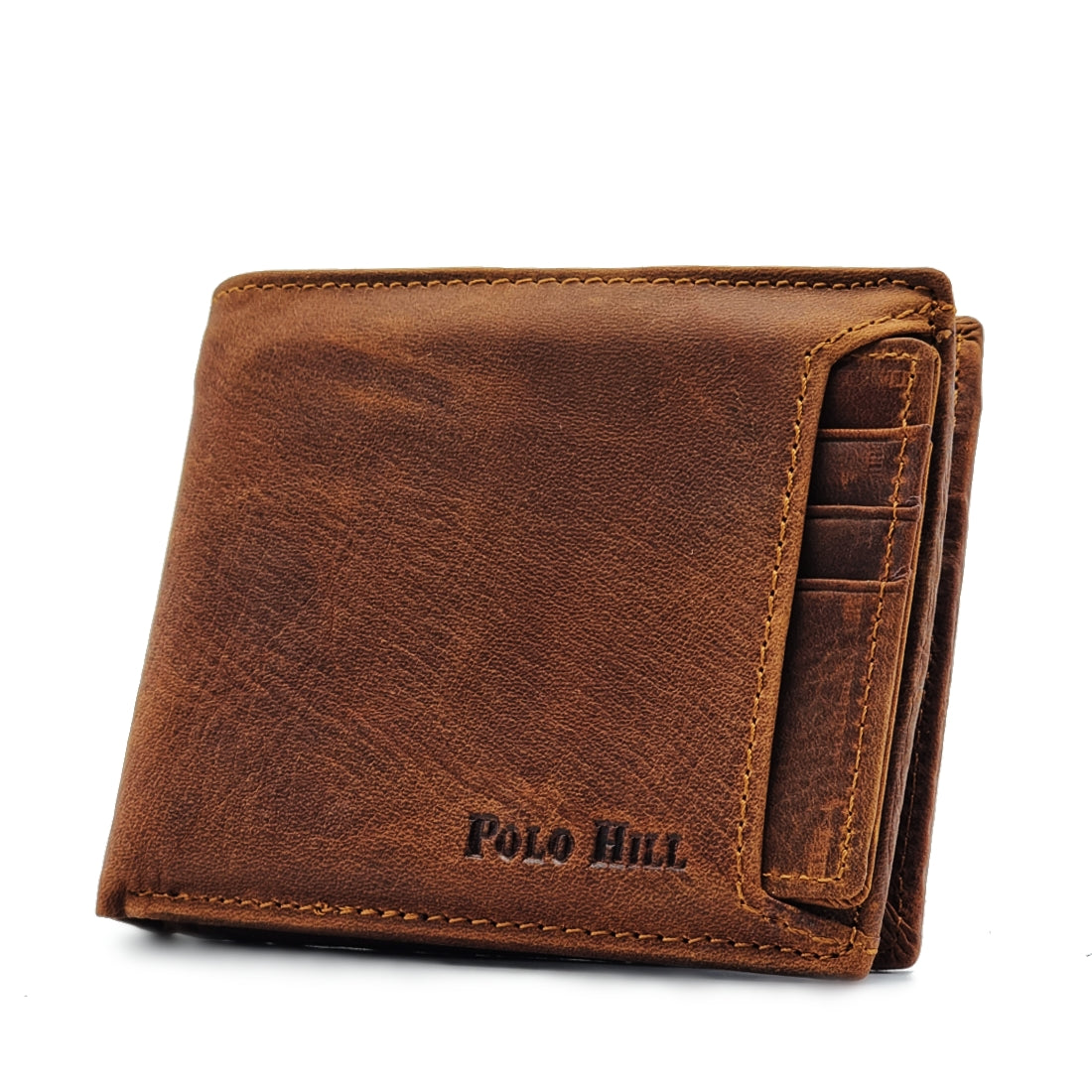 Genuine Leather BiFold Wallet with Front Pocket
