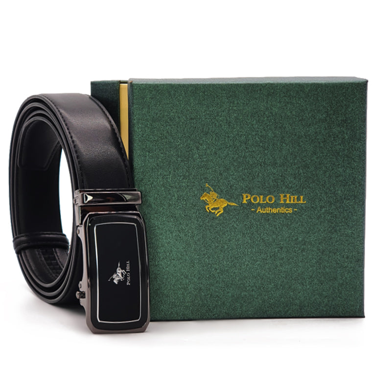 Premium Series Faux Leather Automatic Buckle 140cm Belt Gift Box