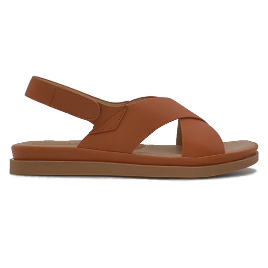 Cross Strap Velcro Slingback Sandals