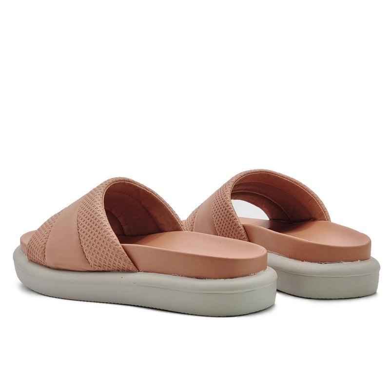 Load image into Gallery viewer, Puffy Pleather Slide Sandals
