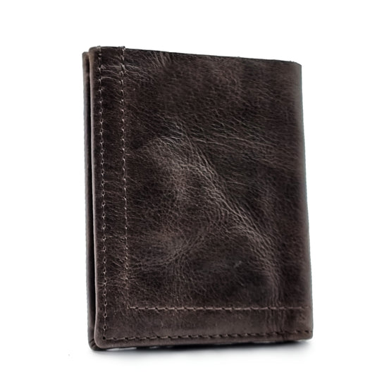 Mens Short Genuine Leather BiFold Wallet