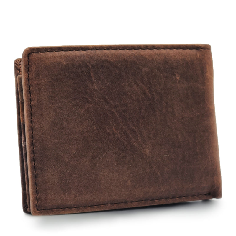 Load image into Gallery viewer, Mens Short Genuine Leather BiFold Wallet
