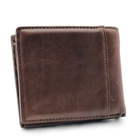 Mens Short Genuine Leather BiFold Wallet