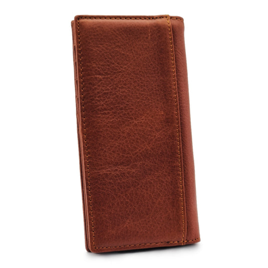 Mens Long Genuine Leather BiFold Wallet