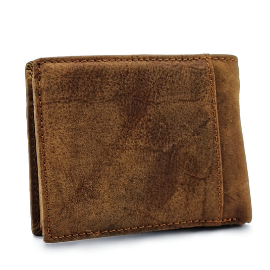 Mens Short Genuine Leather BiFold Wallet