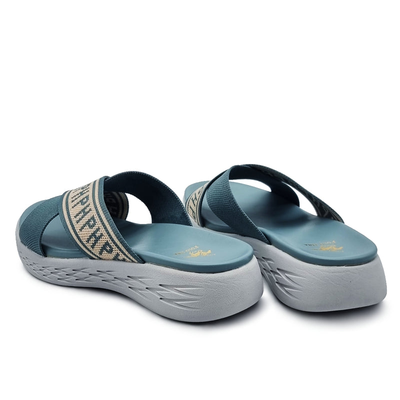 Load image into Gallery viewer, Woven Fabric Cross Band Sandals with Initials
