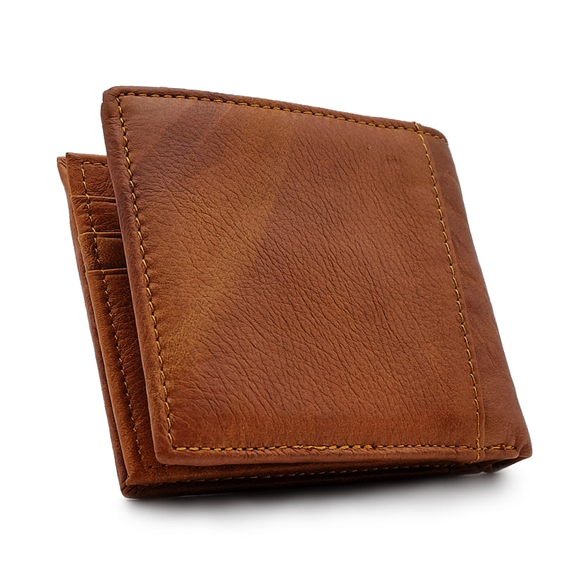 Load image into Gallery viewer, Genuine Leather BiFold Wallet - Coin Pouch
