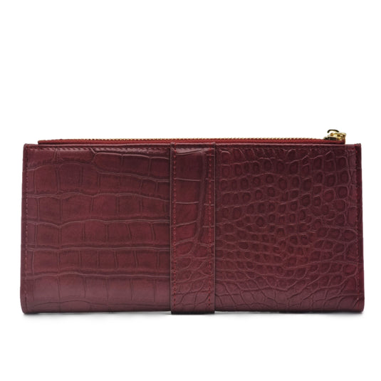 Scale Pattern Long BiFold Purse