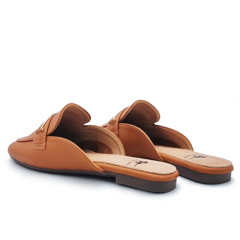 Slide On Flat Mule Heels