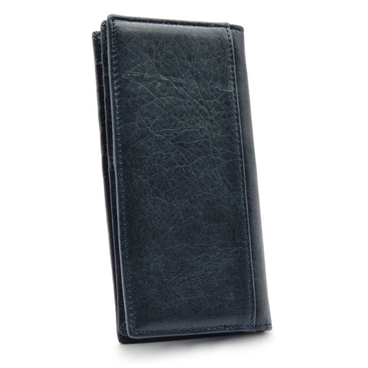 Mens Long Genuine Leather BiFold Wallet