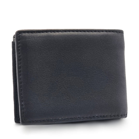 Mens Short Genuine Leather BiFold Wallet