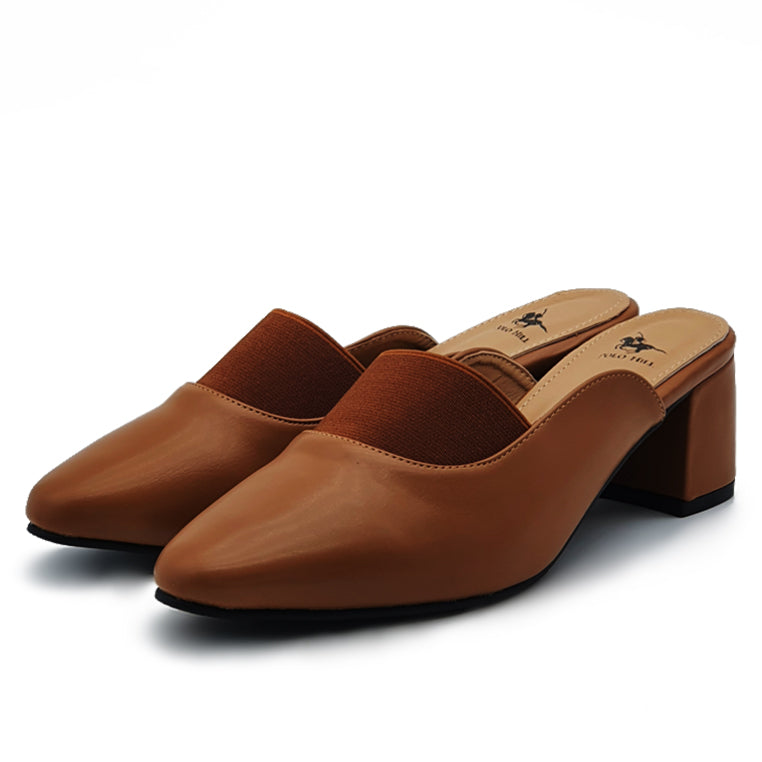 Chunky Heeled Mules