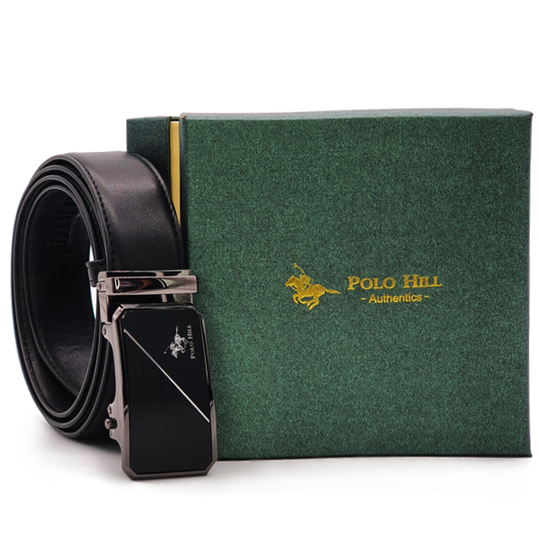 Premium Series Faux Leather Automatic Buckle 140cm Belt Gift Box
