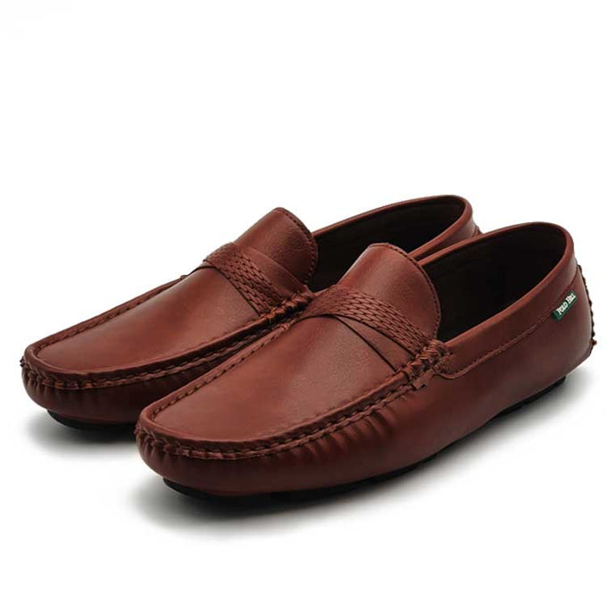 Faux Leather Moccassins Loafers