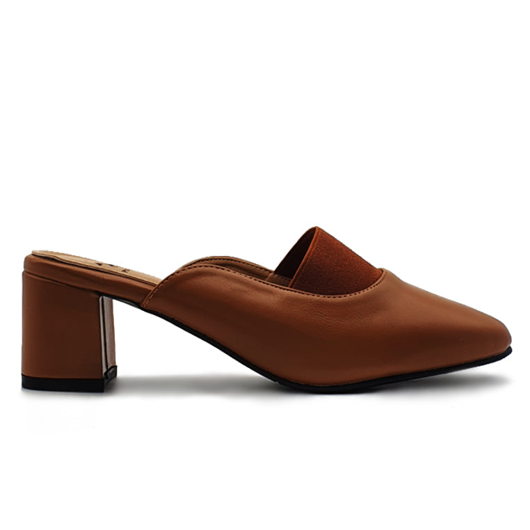 Chunky Heeled Mules