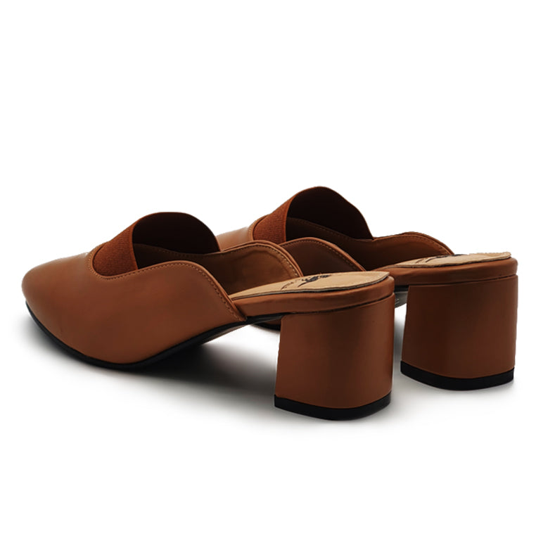 Chunky Heeled Mules
