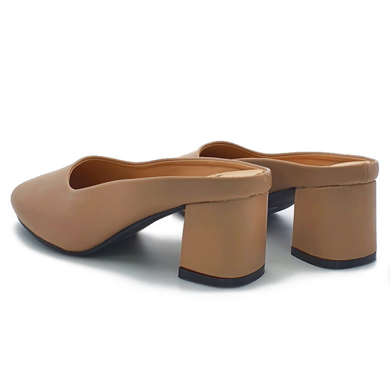 Load image into Gallery viewer, Round Toe Mid-Heeled Mules
