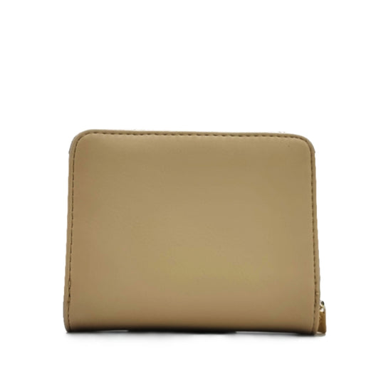 Two Toned Short Zip Wallet