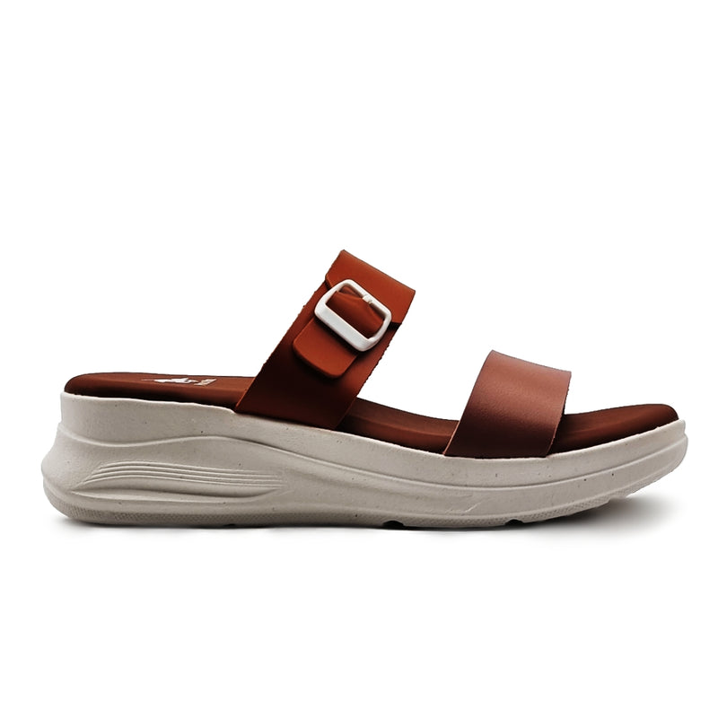 Load image into Gallery viewer, Contrast Buckle Strap Wedge Sandals
